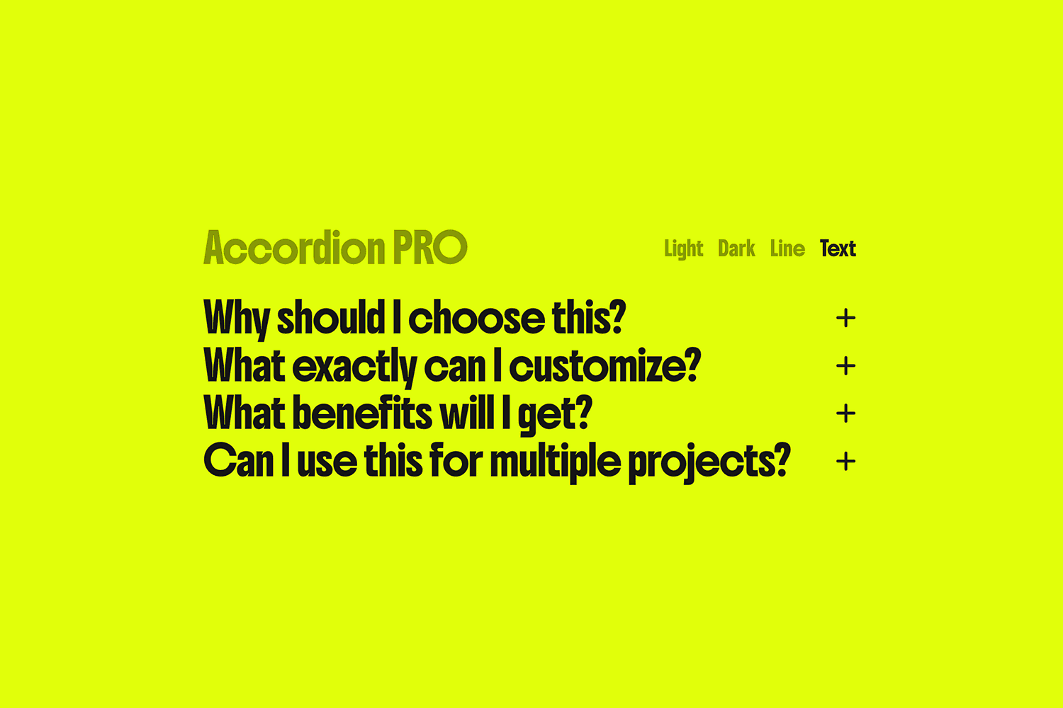 Accordion PRO Text