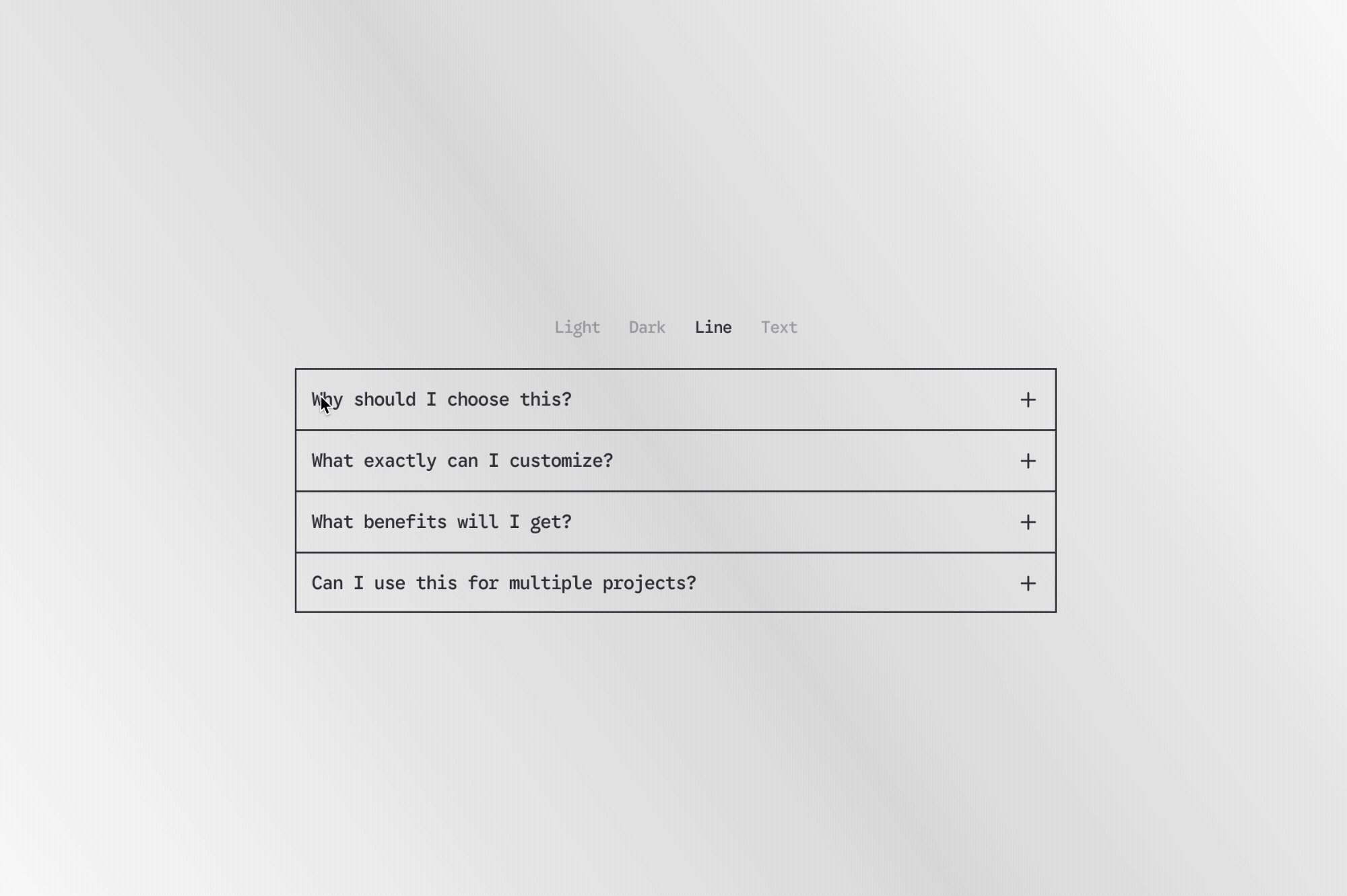 Accordion PRO Line Motion