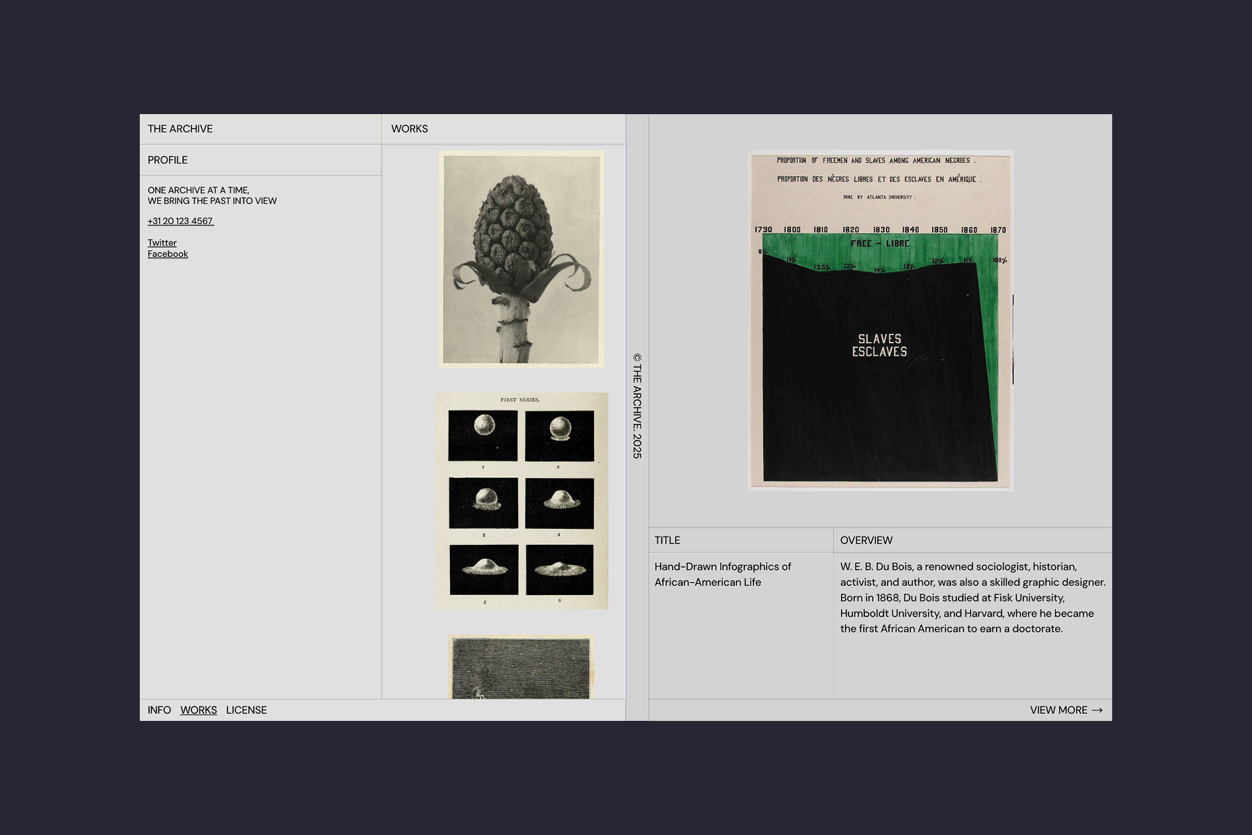 Main Page of The Archive Template